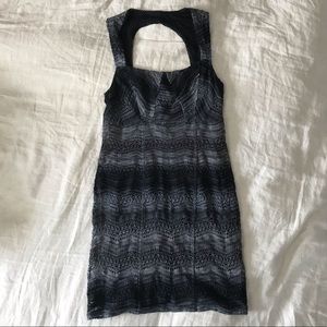 Free People black and grey bodycon dress